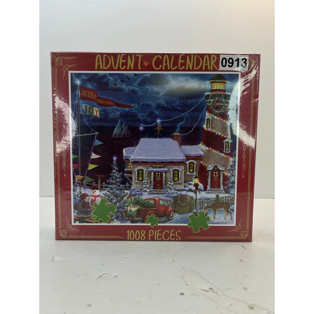 Agau Advent Calendar Jigsaw Puzzle  1008 Piece Red